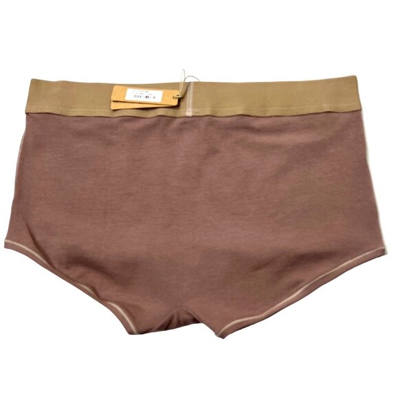 SKIMS Cotton Jersey Boy Short Umber Womens Small - Picture 3 of 11